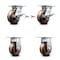Service Caster 5 Inch High Temp Phenolic Caster Brakes/Swivel Locks and 2 Rigid SCC, 2PK SCC-35S520-PHRHT-SLB-BSL-2-R-2 - alternate 1